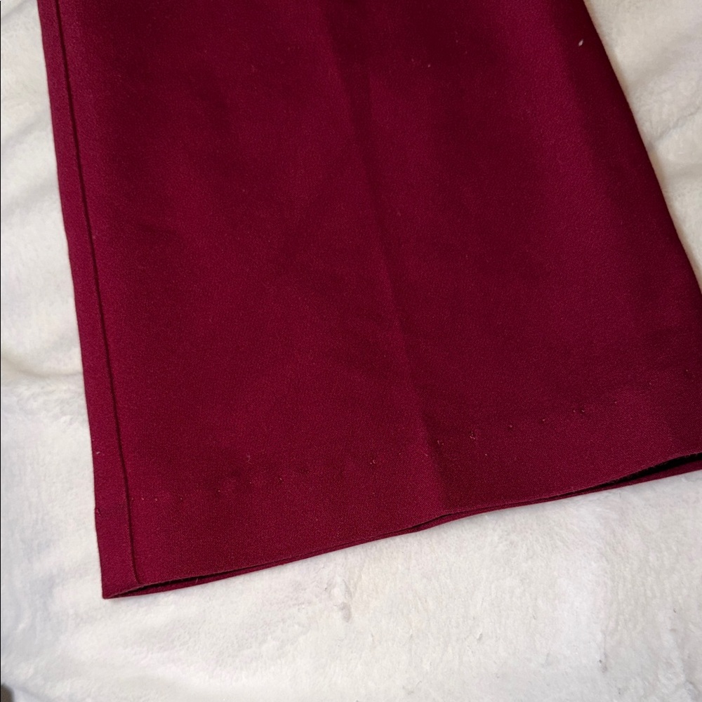 Express Straight Leg Pants in Burgundy - Picture 2 of 6